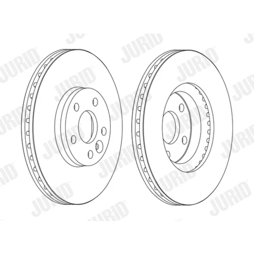 Brzdový kotúč JURID 562628JC-1 - obr. 1
