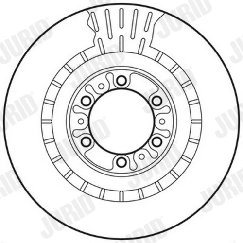 Brzdový kotúč JURID 562798JC - obr. 2