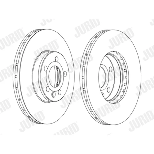 Brzdový kotúč JURID 562382JC-1 - obr. 1