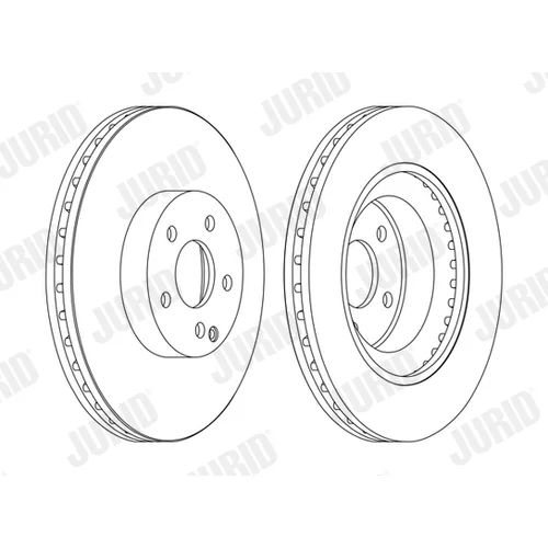 Brzdový kotúč JURID 562396JC-1 - obr. 1