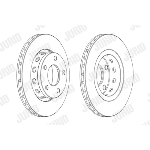 Brzdový kotúč JURID 562515JC - obr. 2