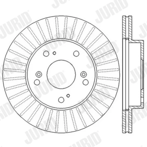 Brzdový kotúč JURID 562548JC - obr. 2