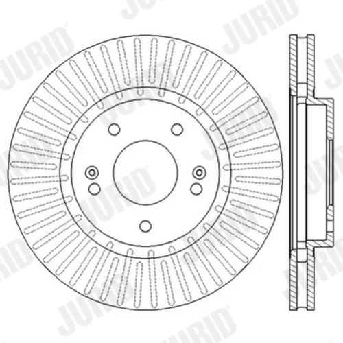 Brzdový kotúč JURID 562549JC - obr. 2