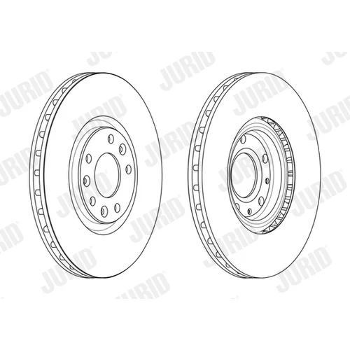 Brzdový kotúč JURID 562715JC - obr. 1