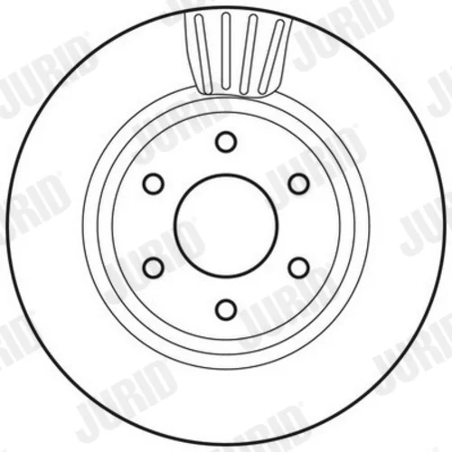 Brzdový kotúč JURID 562813JC