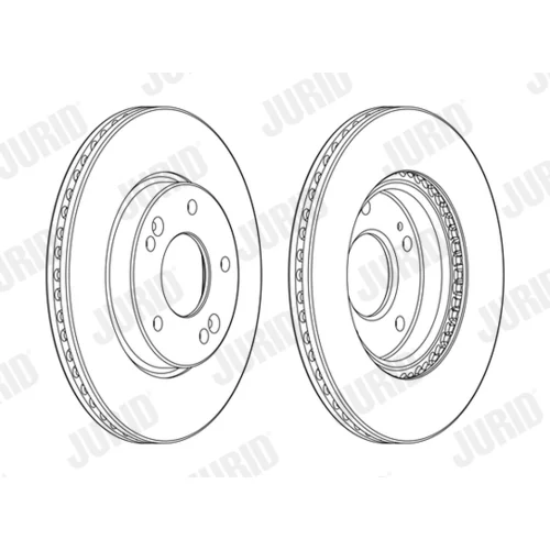 Brzdový kotúč JURID 562986JC - obr. 1
