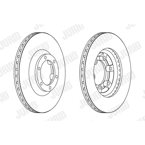 Brzdový kotúč JURID 563063JC - obr. 1