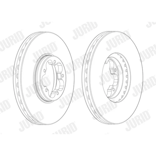 Brzdový kotúč JURID 563124J-1 - obr. 1