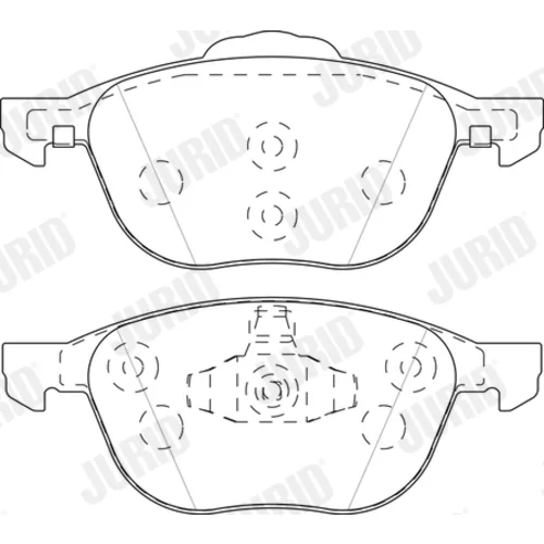 Sada brzdových platničiek kotúčovej brzdy JURID 573753J
