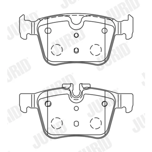 Sada brzdových platničiek kotúčovej brzdy JURID 573772J