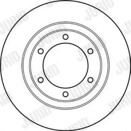 Brzdový kotúč JURID 561032JC - obr. 2