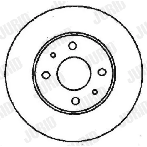 Brzdový kotúč JURID 561380JC - obr. 2
