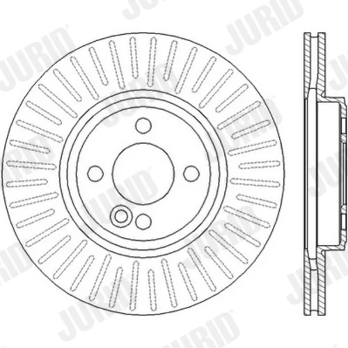 Brzdový kotúč JURID 562444J - obr. 2