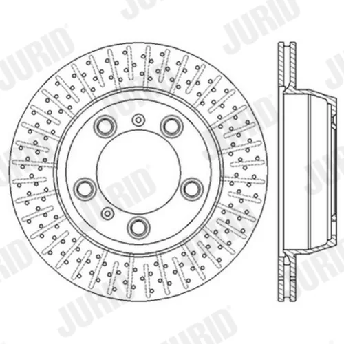 Brzdový kotúč JURID 562588JC - obr. 2