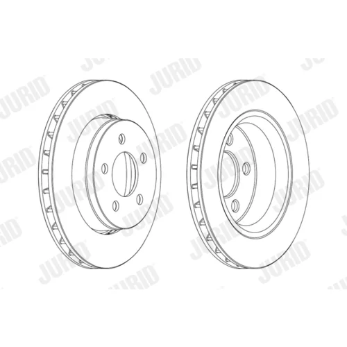 Brzdový kotúč JURID 563041JC