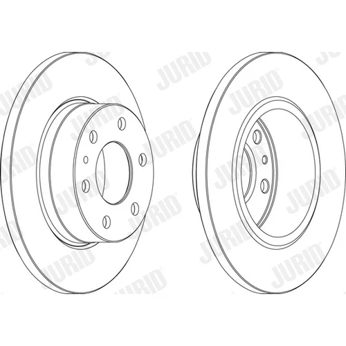Brzdový kotúč JURID 569162J - obr. 1