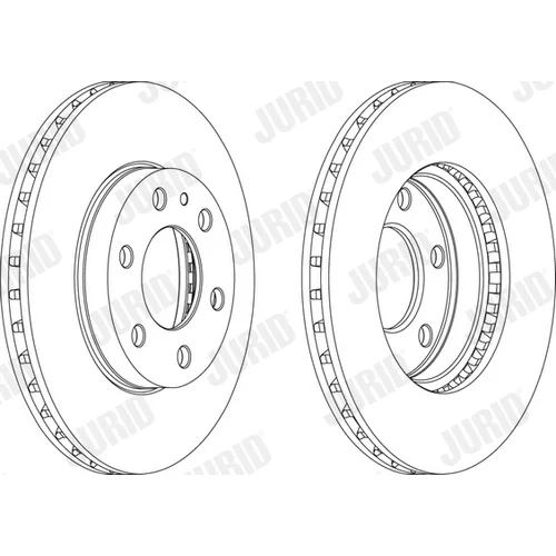 Brzdový kotúč JURID 569165J - obr. 1