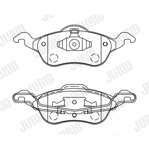 Sada brzdových platničiek kotúčovej brzdy JURID 571967J