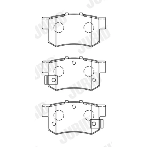 Sada brzdových platničiek kotúčovej brzdy JURID 572138J