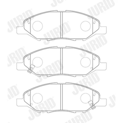 Sada brzdových platničiek kotúčovej brzdy JURID 574049J