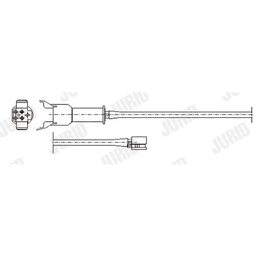Výstražný kontakt opotrebenia brzdového obloženia JURID 581344