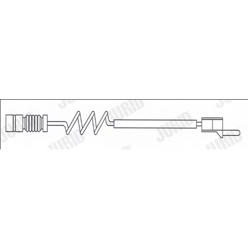 Výstražný kontakt opotrebenia brzdového obloženia JURID FWI326 - obr. 1