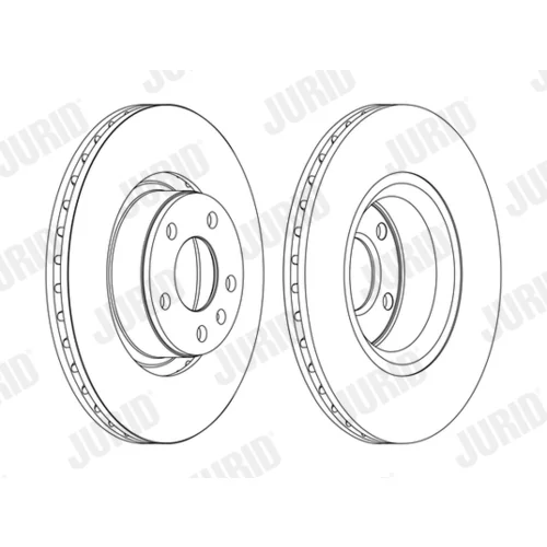 Brzdový kotúč JURID 562271JC-1 - obr. 1