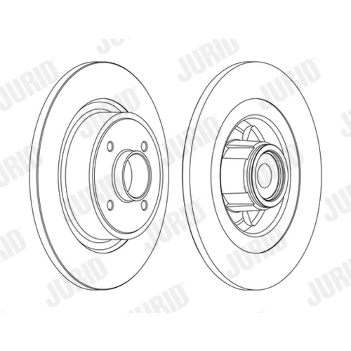 Brzdový kotúč JURID 562377J-1 - obr. 1
