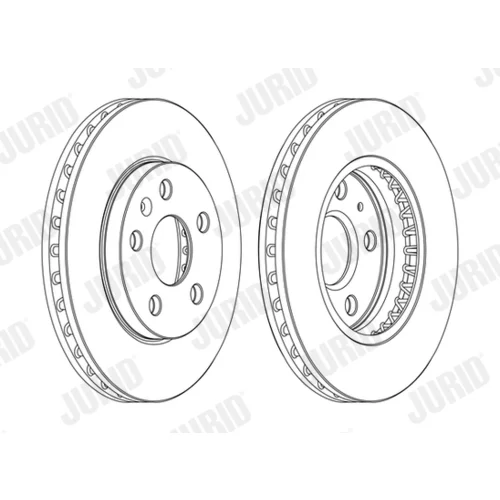 Brzdový kotúč JURID 562460JC-1 - obr. 1