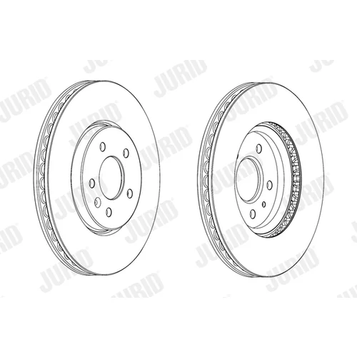 Brzdový kotúč JURID 562851JC - obr. 1