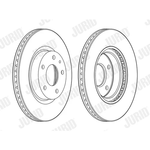 Brzdový kotúč JURID 563119JC