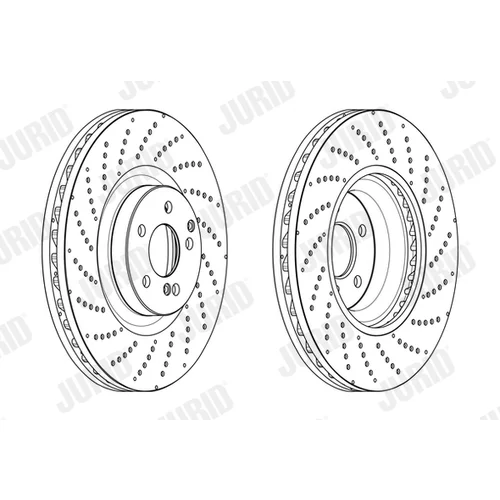 Brzdový kotúč JURID 563186JC-1 - obr. 1