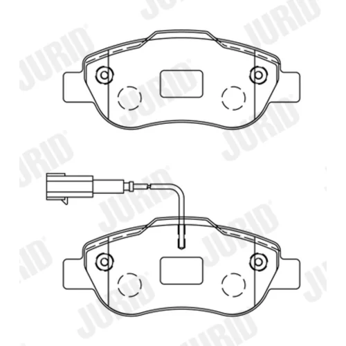 Sada brzdových platničiek kotúčovej brzdy JURID 573266J