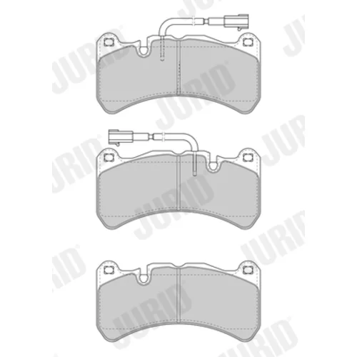 Sada brzdových platničiek kotúčovej brzdy JURID 573663J