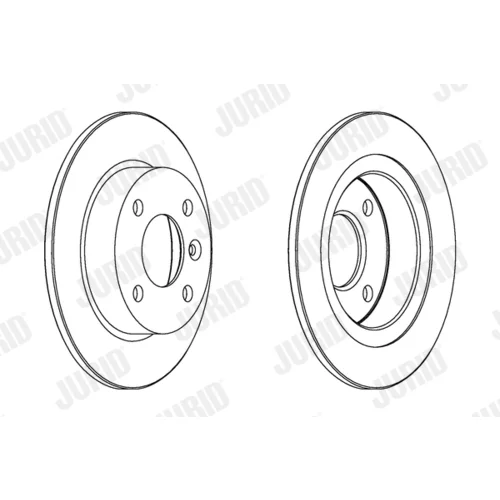 Brzdový kotúč JURID 561983JC - obr. 2