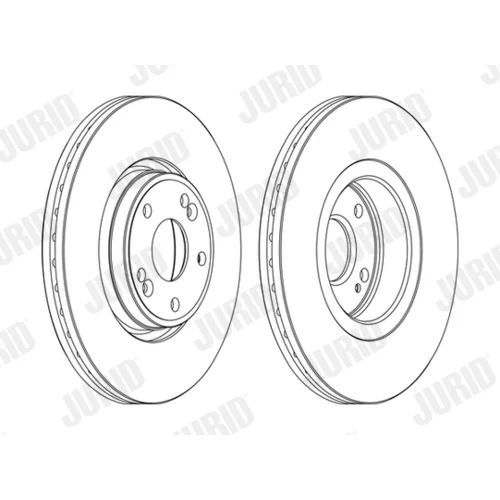 Brzdový kotúč JURID 562381JC-1 - obr. 1