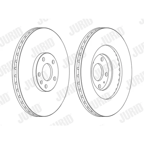 Brzdový kotúč JURID 562389JC-1 - obr. 1
