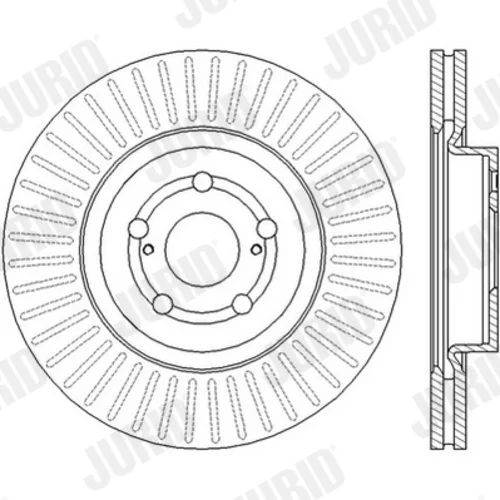 Brzdový kotúč JURID 562439JC - obr. 2