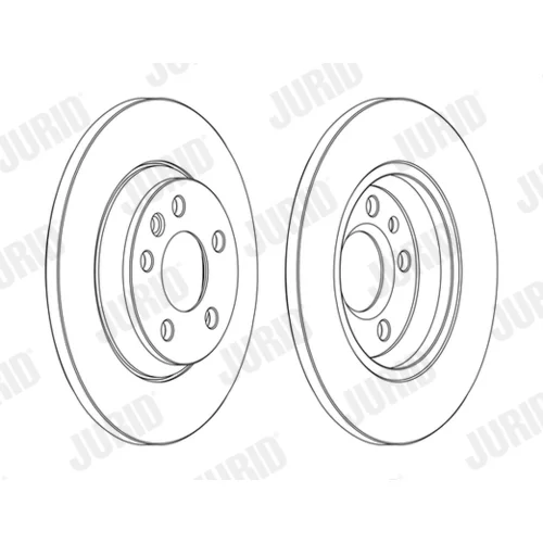 Brzdový kotúč JURID 562448JC - obr. 2