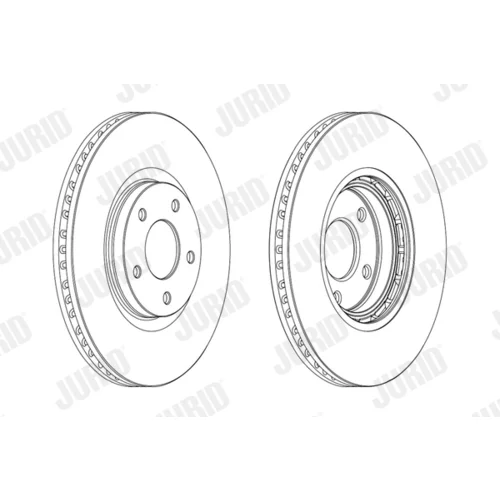 Brzdový kotúč JURID 562465JC