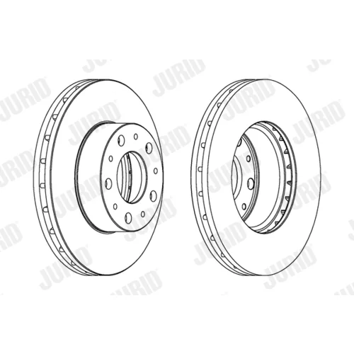 Brzdový kotúč JURID 562468JC - obr. 2