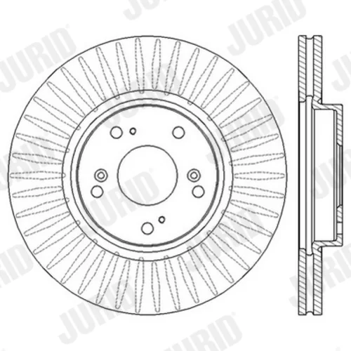 Brzdový kotúč JURID 562546JC - obr. 2