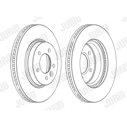 Brzdový kotúč JURID 562666JC-1 - obr. 1
