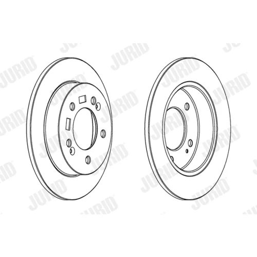 Brzdový kotúč JURID 563033JC - obr. 1