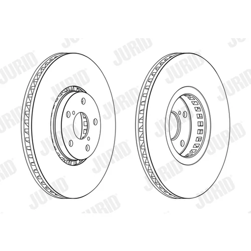 Brzdový kotúč JURID 563239JC-1 - obr. 1