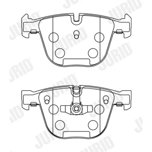 Sada brzdových platničiek kotúčovej brzdy JURID 573271J - obr. 1