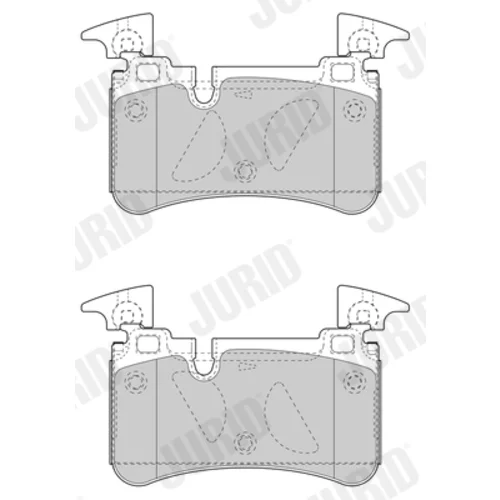Sada brzdových platničiek kotúčovej brzdy JURID 573615J - obr. 4