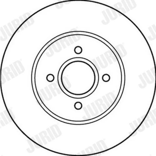 Brzdový kotúč JURID 562206JC - obr. 1