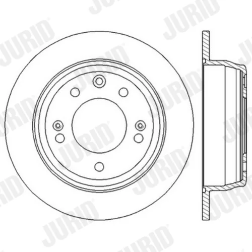 Brzdový kotúč JURID 562553JC - obr. 2
