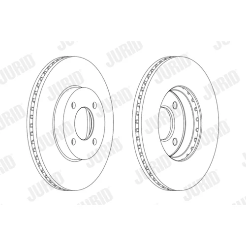 Brzdový kotúč JURID 562693JC - obr. 1